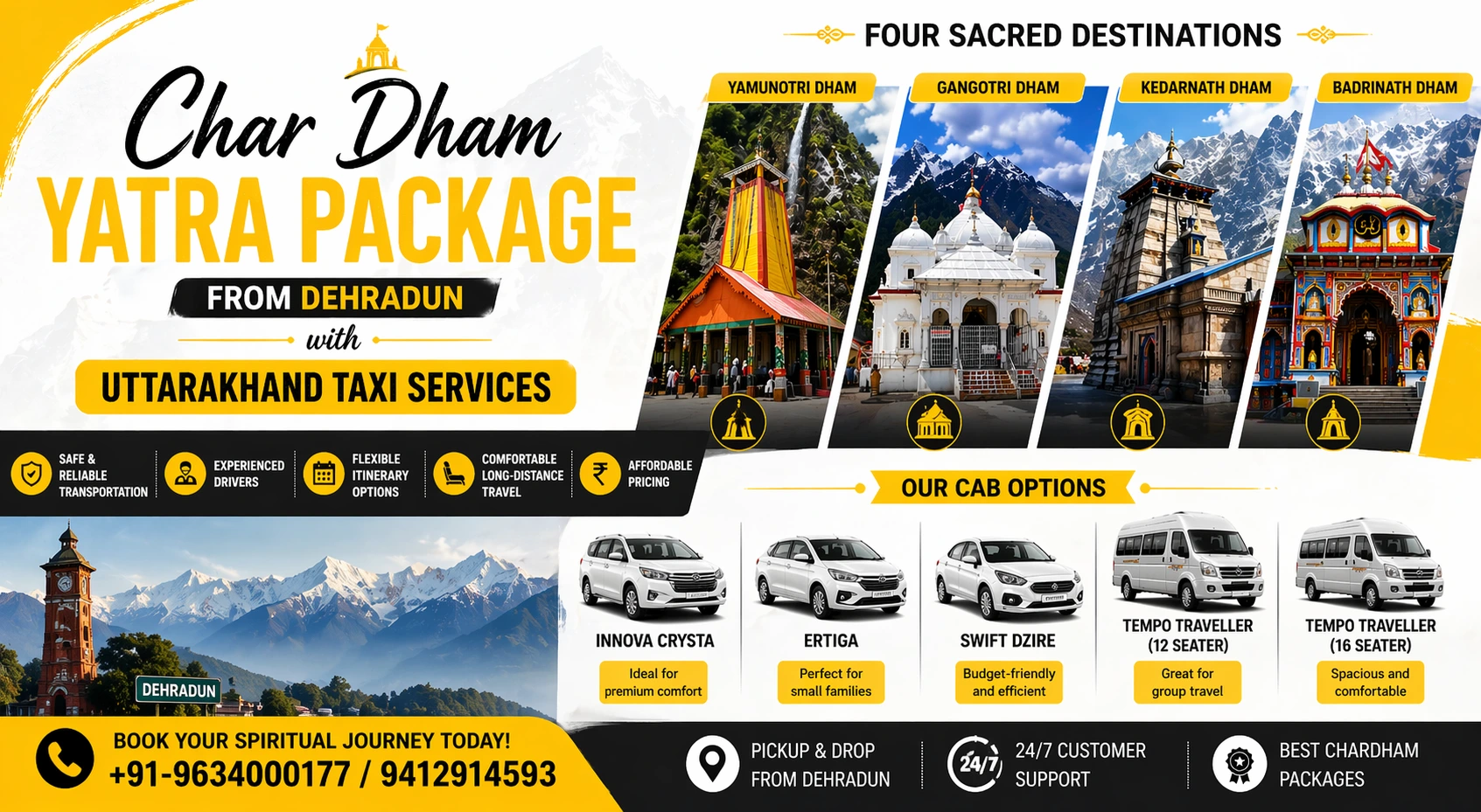 Char Dham Yatra Package from Dehradun