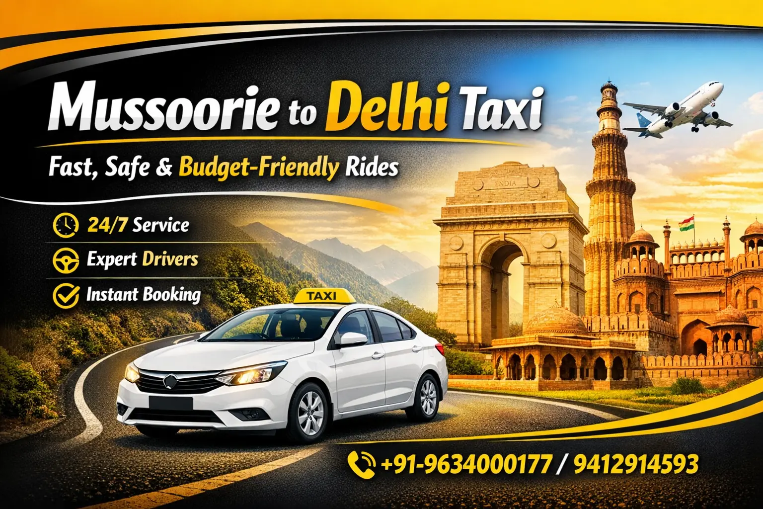 Mussoorie to delhi